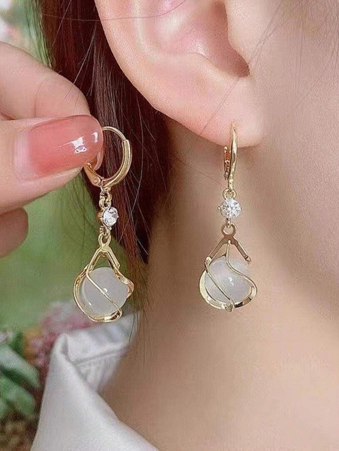 Ethel™ - Элегантные жемчужные серьги