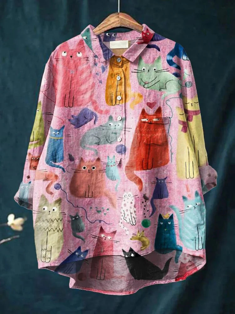 Урулу | Футболка с кошачьим искусством