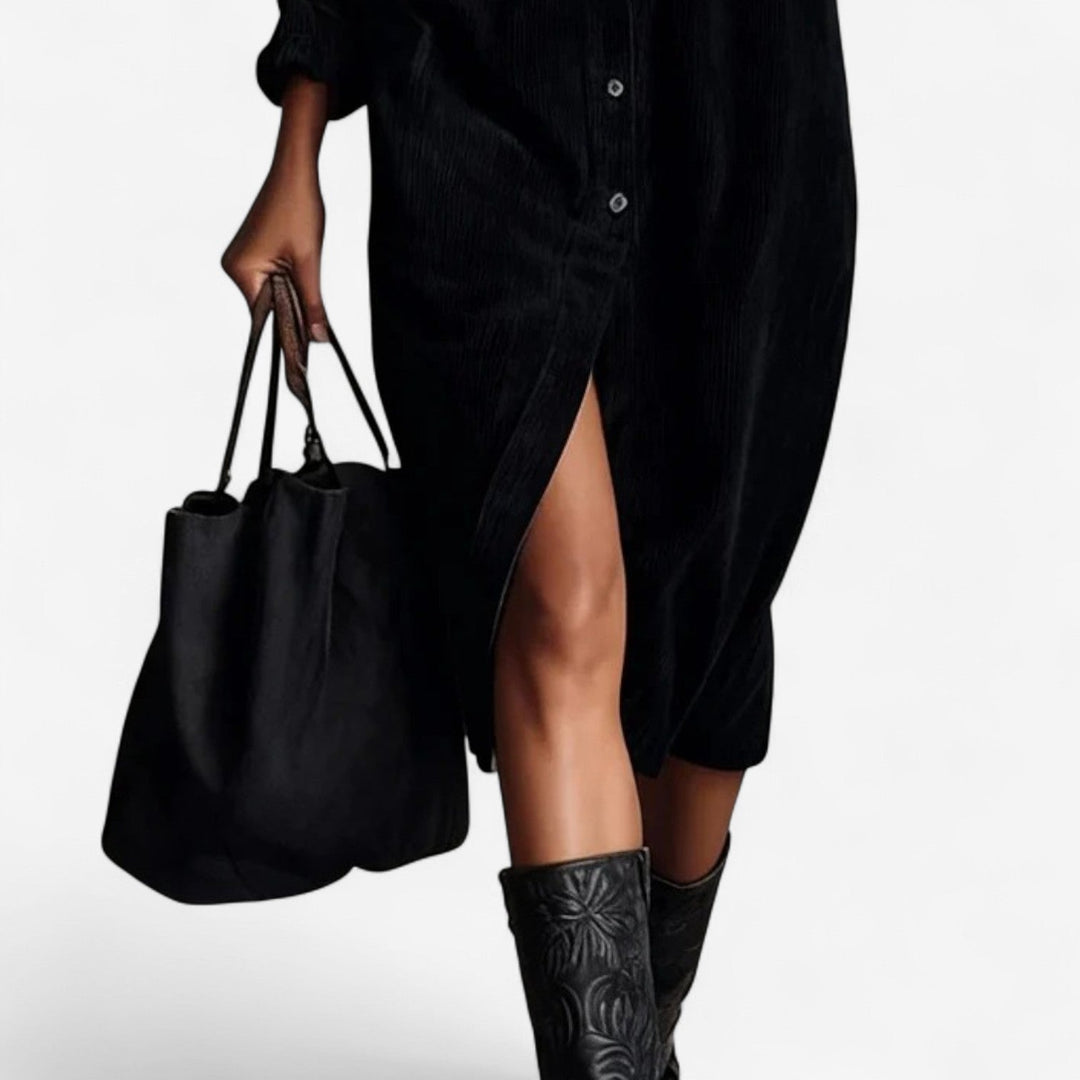 Anastacia™ Миди Платье из Рельефного Велюра