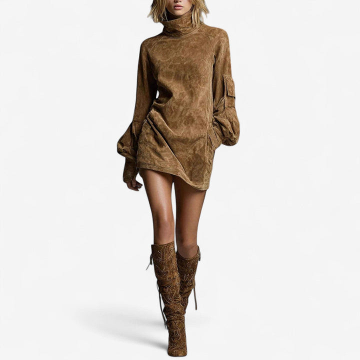 Туника Tania™ Мини с Высоким Воротником