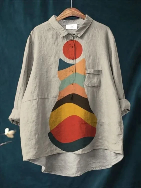 Урулу | Футболка с кошачьим искусством