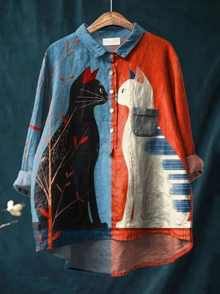 Урулу | Футболка с кошачьим искусством