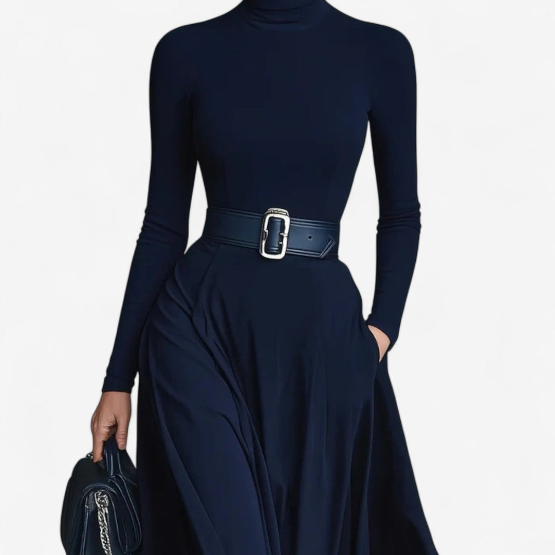 Yvelise™ Макси-рок с высоким воротником