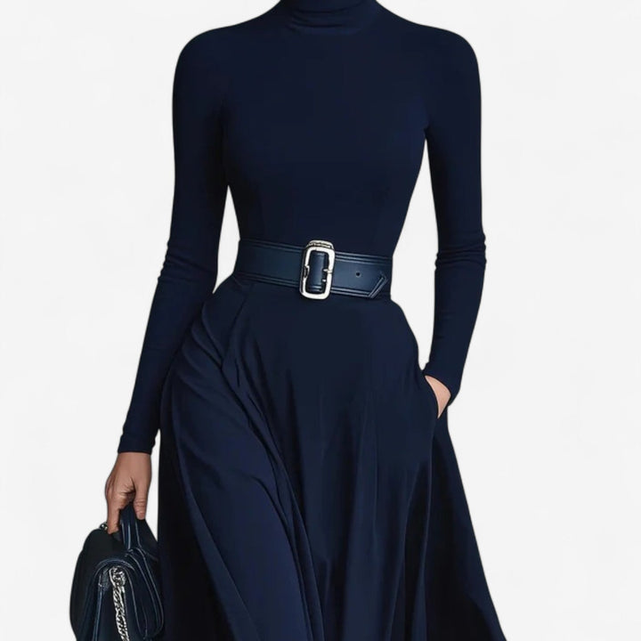 Yvelise™ Макси-роба с высоким воротником