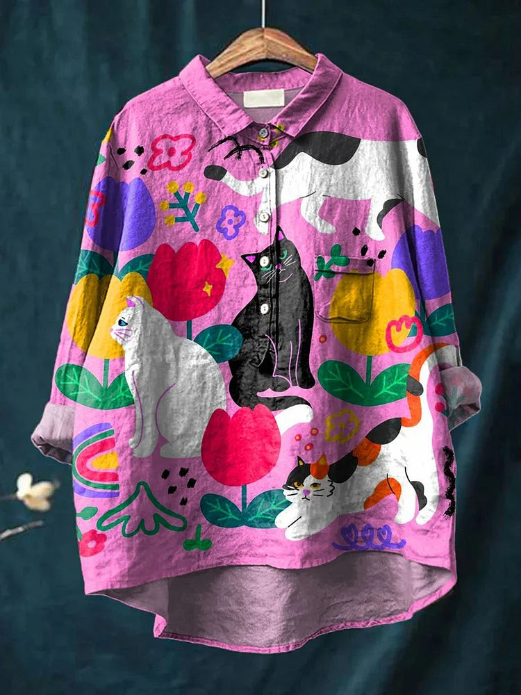 Урулу | Футболка с кошачьим искусством