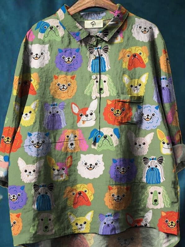 Пакет | Футболка с собачьим искусством