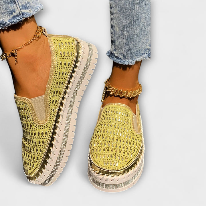 Талия – Легкие лоферы на платформе с круглым носом