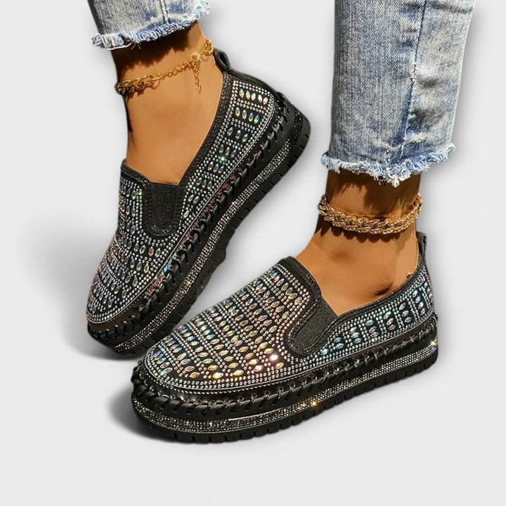 Талия – Легкие лоферы на платформе с круглым носом