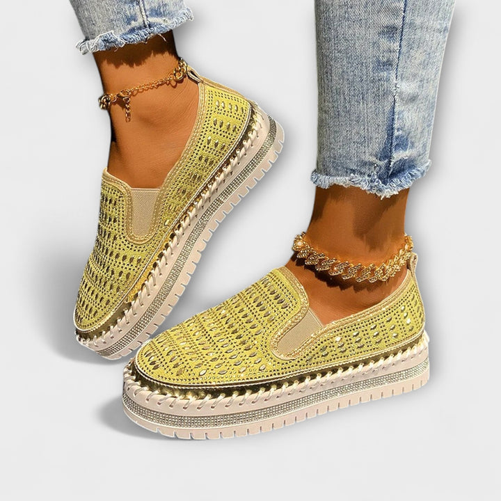 Талия – Легкие лоферы на платформе с круглым носом