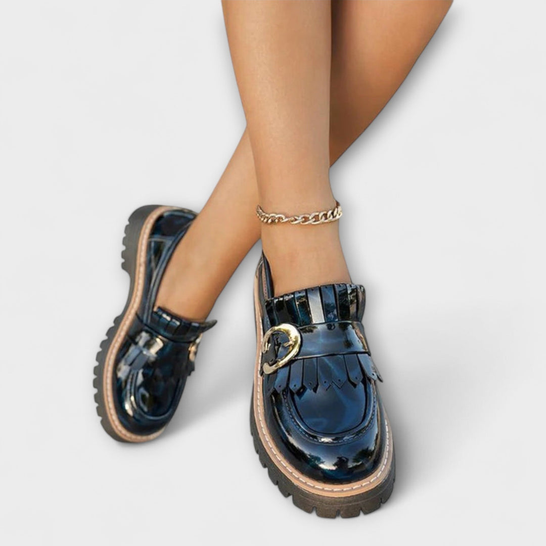 Nova – Абстрактные печатные удобные шлепанцы с круглым носком