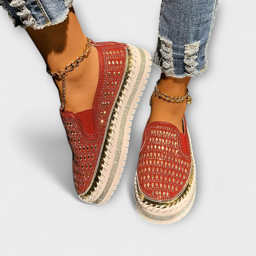 Талия – Легкие лоферы на платформе с круглым носом